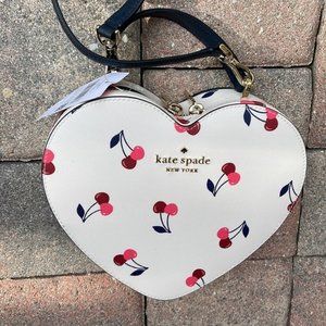 Kate Spade Love Shack Cherry Heart Crossbody Cream Multi